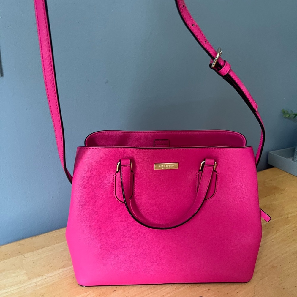 Hot pink Kate spade satchel
